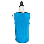 Crane Women's Dark Aqua Black Collar Workout Athletic Tank Top Medium Blue Photo 1