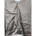 Abercrombie & Fitch  Sleepwear Gray Satin V-Neck Camisole Tank Top Pajamas Size L Photo 3