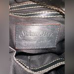 st. john's bay  Black Leather Back Pack Adjustable Purse Photo 7