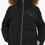 Levi's  Women's Black Corduroy Puffer Jacket - Size - Small Photo 0