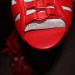 Womens Vince Camuto Narrital Lace Up Caged Dress Sandals 7 1/2 Red Size 7.5 Photo 3