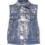 Ganni Metallic Denim Vest Photo 0