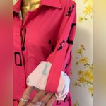 La’Ros Long sleeve midi shirt dress in pink Photo 3