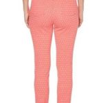 Rafaella  Comfort Stretch Pull On Printed Knit Twill Coral Pants Size 16 NEW Photo 2