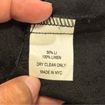 Hunter Bell XS Black Linen V-Neck Sleeveless Jumpsuit Brunch Comfort Timeless Photo 5