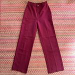 Levi's 60s/70s VINTAGE MAROON HIGH RISE TROUSER PANTS Photo 0