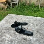 Kate Spade Jayla Black Jelly Bow Flip Flops Sandals size 6 Photo 2