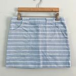 Kate Spade Saturday Nautical Blue & White Stripe Mini Skirt Photo 0