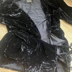 Reformation  Plunging Black Bara Wrap Top size xs/s Photo 5