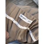 Wide Leg Tan Polyester Blend Dress Pants High Rise Pockets Size 2X XXL Pleats Photo 4