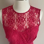 CeCe  by Cynthia Steffe Hayden Deco-Lace Pink Bodycon Dress Size 4 Photo 3