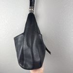 Brighton  Barbados Zip Top Hobo Bag Purse Black Pebbled Leather Pockets Bag Charm Photo 4