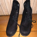 Merona  Black Lace Up Wedge Boots Photo 2