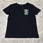 Star Wars Mandalorian Grogu Black Graphic Comic Official Tee Shirt Women Size L Photo 0