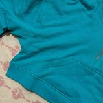 We Wore What  Teal Cropped 1/2 Zip Sweatshirt Photo 2