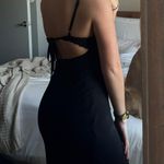 Target Mixed Material Black Maxi Dress Photo 1