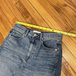 SLVRLAKE Women's‎ Denim Midi Skirt Center Slit in Fair Game Blue Size 26 Photo 10