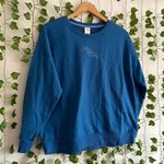 secret treasures Blue “just a little moody” sweatshirt long sleeve Photo 1