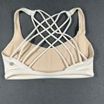 Lululemon  Free To Be Bra Size 6 White Sports Bra Yoga Gym Workout Athleisure Photo 4