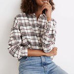 Madewell Women's Flannel Painter Shirt Witthoff Plaid Size XXS Photo 0