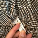 SheIn Gray Plaid Neutral Midi Knee Length High Waisted Skirt Size Medium Photo 4