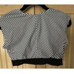 Bleu Rod Beattie  Inside The Lines Tie Front Cap Sleeve Swim Top Size 6 Photo 3