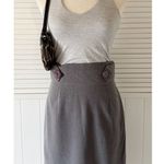 Wrapper  Y2K Double Buttoned Midi Office Skirt Photo 0