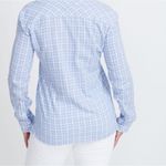 Untuckit Shelly Blue White Plaid Shirt Size M Photo 1