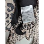 Bar III  animal print metallic striped ruched crop top Medium Photo 3