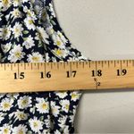 Vintage Daisy Print Sleeveless Midi Dress Womens 10 Summer 90s Floral Fairy Core Black Photo 2
