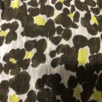 Long green lime green‎ printed scarf with tassels 28” x 80” long Photo 6