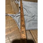 Bozzolo  Silver Sparkle Glitter Spaghetti Strap Tank Top Women's Large Photo 5