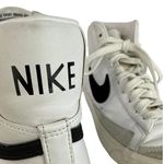 Nike  Blazer Mid '77 White Black Mid Top Lace Up Athletic Sneakers Shoes Size 7 Photo 7