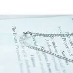 Source Unknown NIP St Anthony St Peregrine Pray For Us Silver Tone Chain Blue Beads Necklace Photo 3