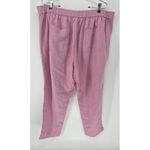 J.Crew Tie Waist Seaside Pant Linen Blend In Pink Women's Size XL Photo 2