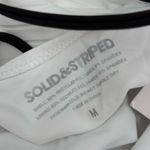 Solid & Striped The Lynn Swimsuit Size Medium NWT B&W One Piece Ribbed Swim Photo 6