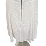 Alice + Olivia White Roe Tie Front Textured Mini Flare Slip Dress Size 12 NEW Photo 9