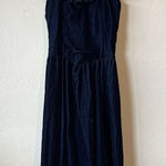 Handmade Vintage Velvet Blue Prom Event Wedding HOCO Drop Waist Ruffle regency costume xs Photo 0