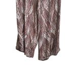 Democracy Women Pants 4 Wide Leg Brown Rayon Abstract Whimsigoth Earthy Resort Photo 6