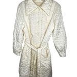 Vintage Belted Robe With Pockets as‎ is Yellow Size M Photo 0