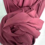 WAYF  Maroon Bridesmaid Maxi Wrap V-Neck Dress Size Small Photo 6