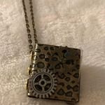 Unique gear medal book necklace, one of the kind Photo 2