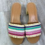 J.Crew Factory Woven mule heels Size 7 Photo 1