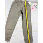 L.L.Bean Vintage Womens Size 14 High Waist Pleated Tapered Leg Jeans Khaki Photo 3