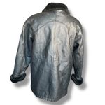 wilson's leather Vintage 90s  Black Faux Fur Lined Bomber Jacket Oversized Large Photo 12