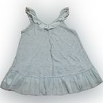 American Eagle NWOT Outfitters AE Sage Green Ruffle Peplum Hem V Neck Tank Top S Photo 7