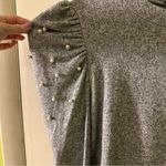 ZARA  soft touch sweater shirt puff shoulder Pearl details Photo 5