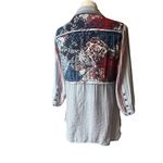 John Mark Multi Pattern Mixed Print Rayon Blend Button Down Shirt, Sz S Photo 7