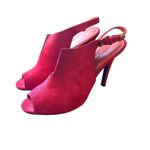 Rebecca Minkoff  Suede‎ Peep Toe Slingback Heels NWOB Sz11 Photo 1