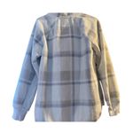 Abercrombie & Fitch 47.  White and Gray/Blue Plaid Sweatshirt Photo 1